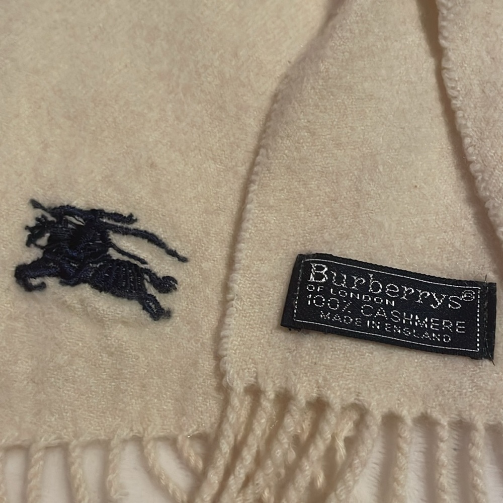 Burberry scarf 100% cashmere - Picture 3 of 5